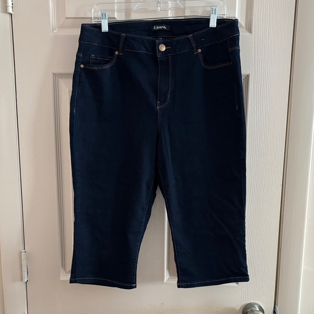 d. jeans Women's Dark Blue Cropped Jeans